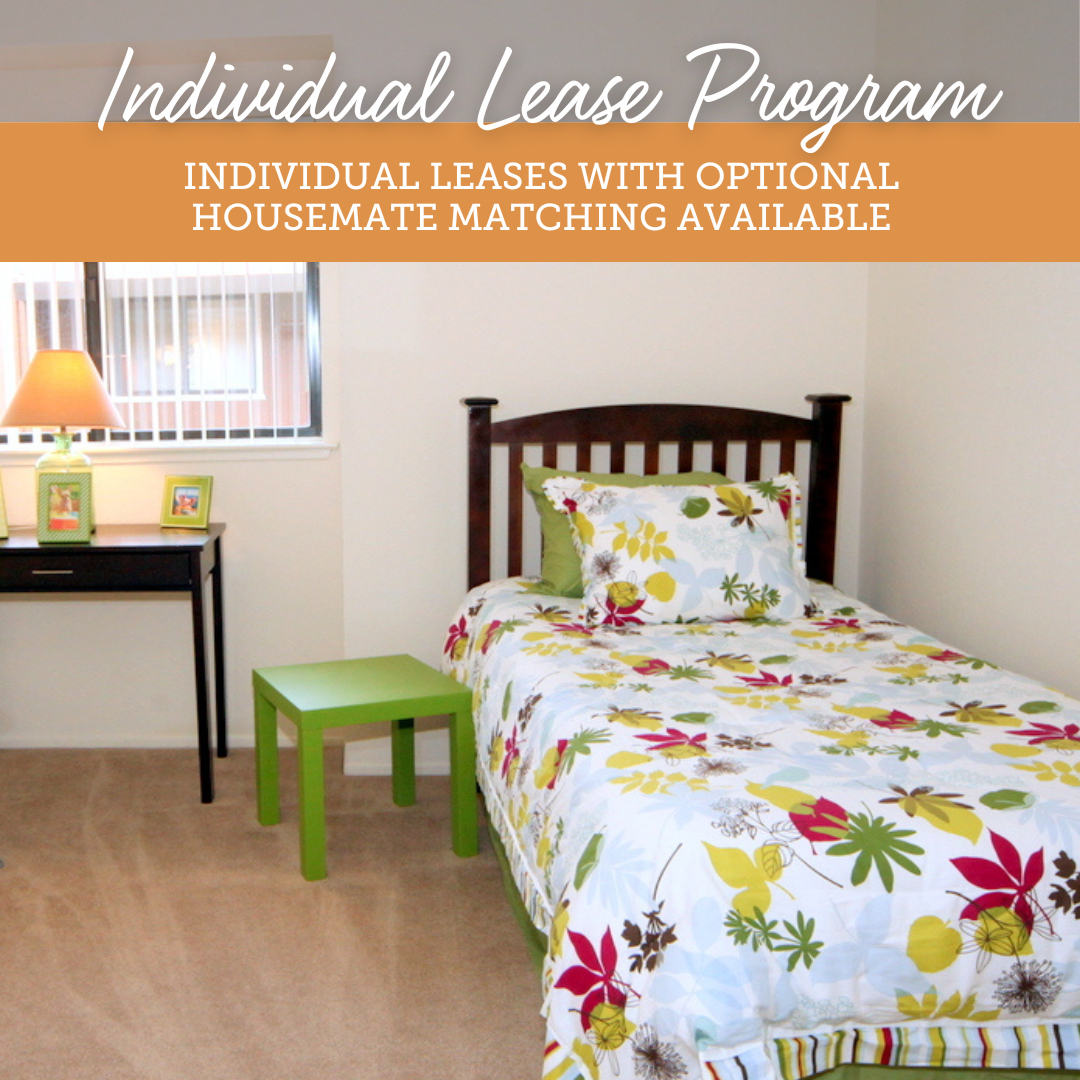 A room on the Individual Lease Program. Text overlay reads